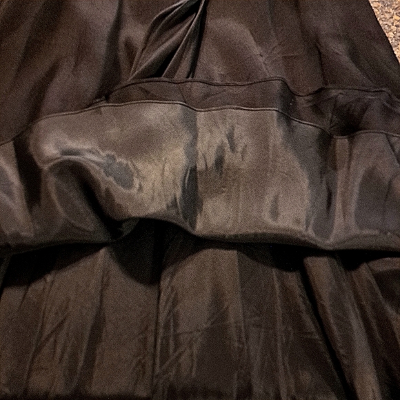 Aidan Mattox Niteline Black Silk Evening Dress - Picture 7 of 9